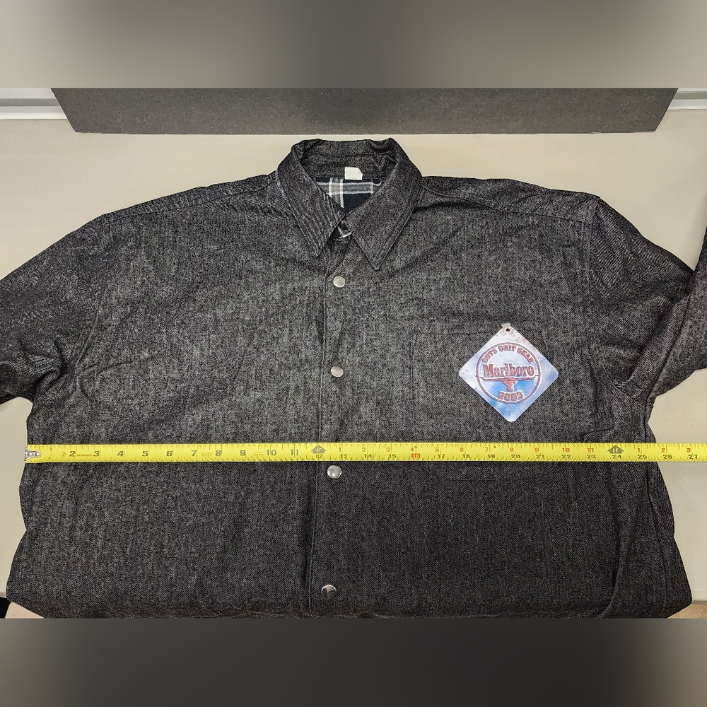Vintage Men's Marlboro Reversible Jacket Shirt Size XL - Picture 10 of 13